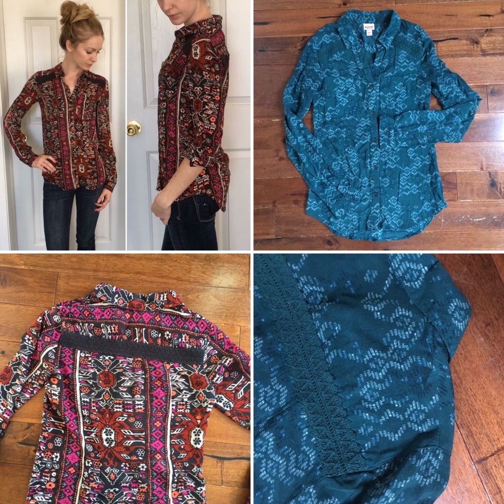 Bundle of 2 buttondown shirts.